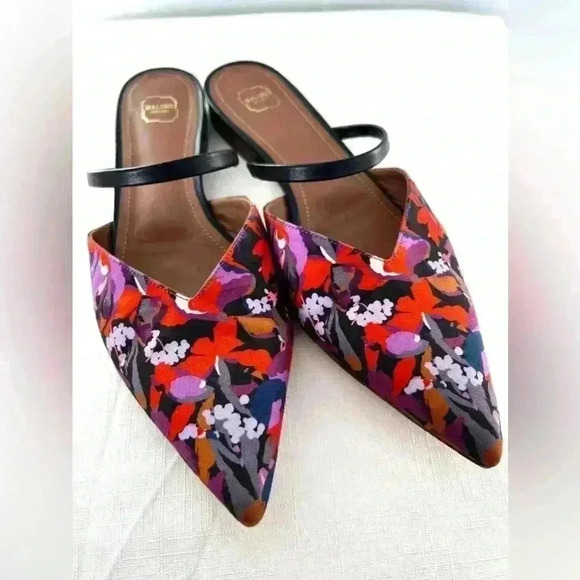 Malone Souliers Floral Mule Flats - Picture 3 of 7